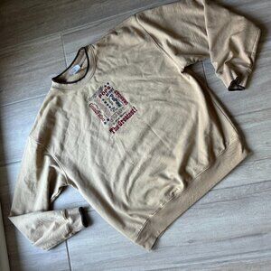 Tan Embroidered “Grandpa/Granddad/Grandfather/Pops” Sweatshirt – XL